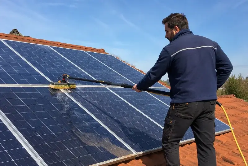Nettoyage et entretien de panneaux solaires à Saint-Julien-sur-Reyssouze